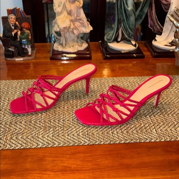 Reformation Strappy Hot Pink Sandals - Picture 2 of 10